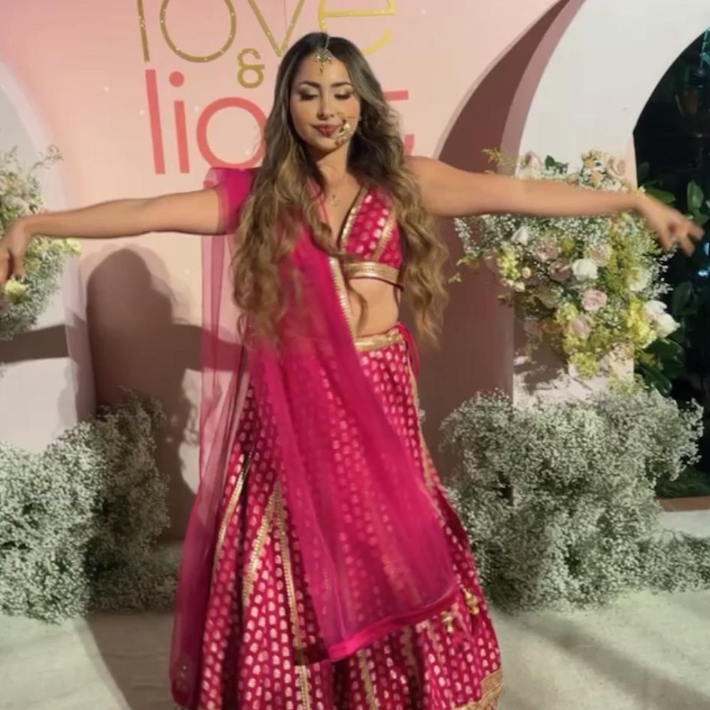 Pink & Gold Authentic Lehenga Set for Timeless Grace